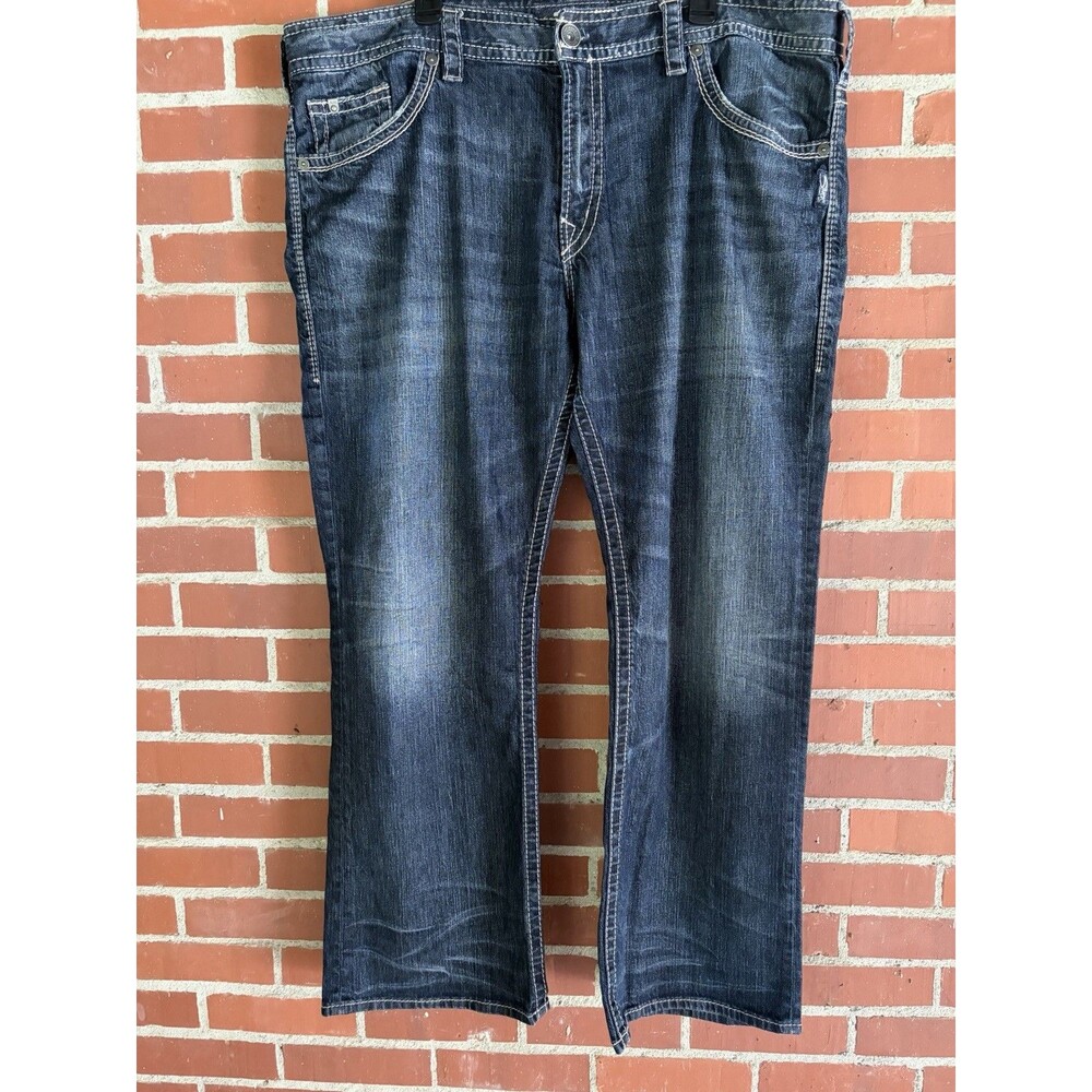 Silver Jeans Co Zac Relaxed Fit Jeans Men 42 X 32 M42408SMC409